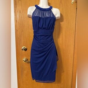 Cleo Strapless bright Blue Dress